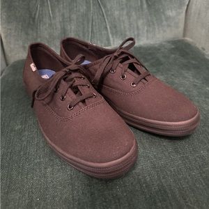Keds all black canvas sneakers NWOT
